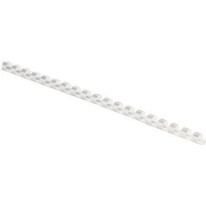 Fellowes Plastic Combs - Round Back 5/16" 40 sheets White, 100 pk
