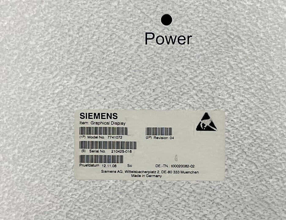 AG GRAPHICAL DISPLAY (7741072) SIEMENS