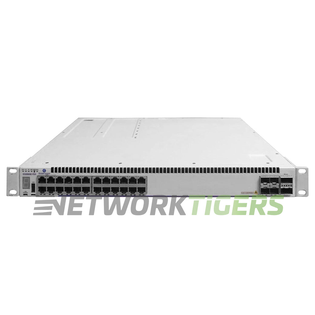 Alcatel-Lucent OS6860E-P24-US 24x 1GB PoE+ RJ45 4x 10GB SFP+ Switch