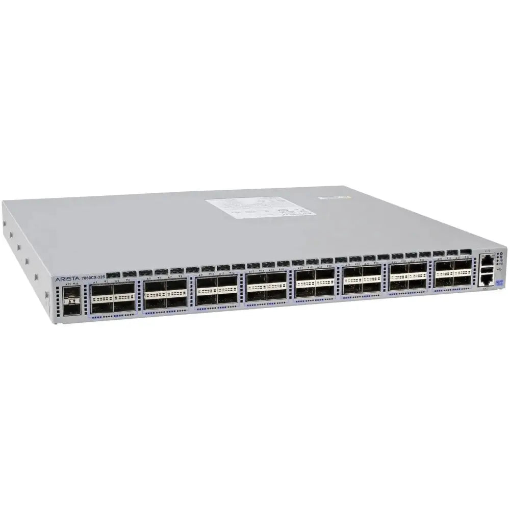Arista 7060CX-32S 32x100GbE QSFP28 + 2x10GbE SFP+ Data Center Switch DCS-7060CX-32S - Refurbished
