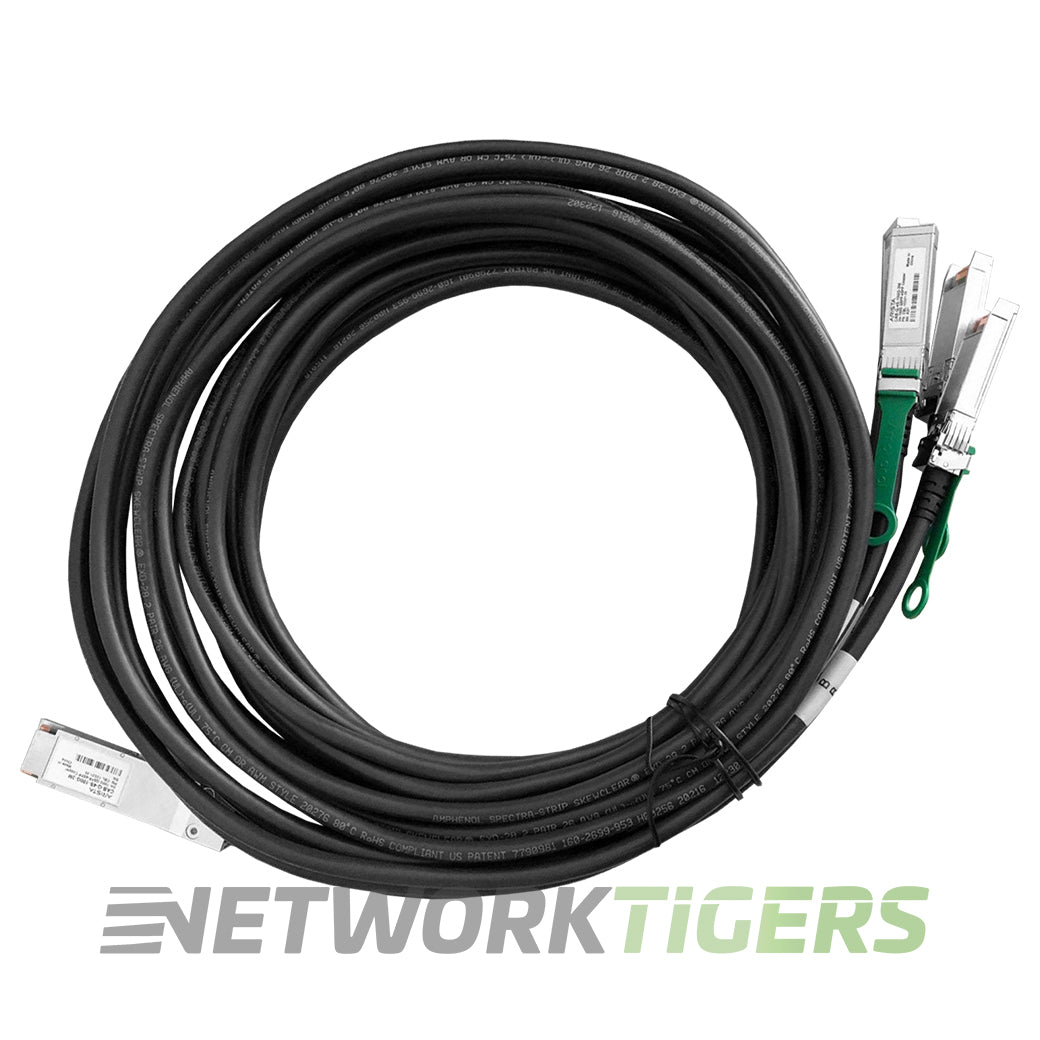 NEW Arista CAB-Q-4S-100G-3M 3m 100GB QSFP to 4x 25GB SFP28 DA Breakout Cable
