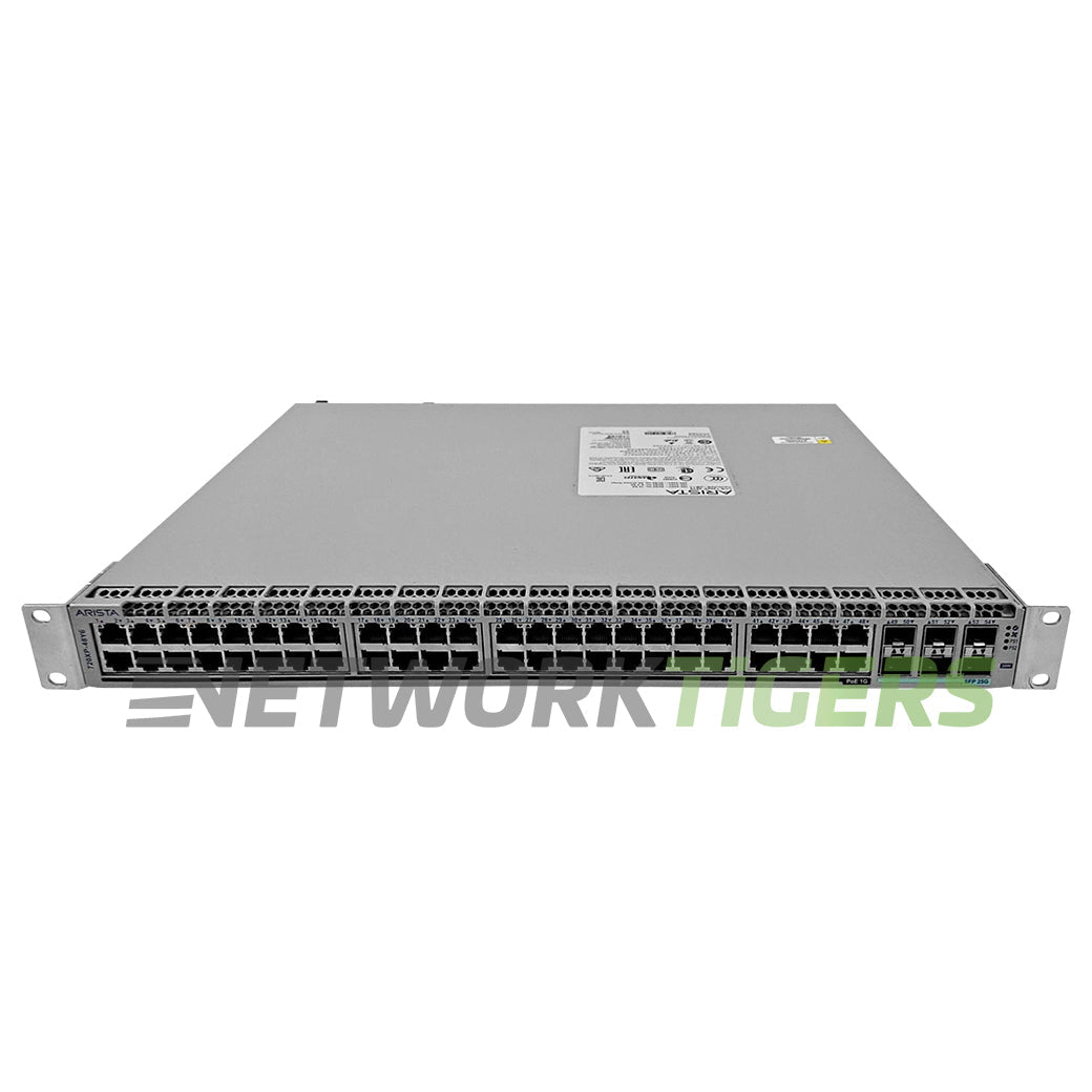 NEW Arista CCS-720XP-48Y6-F 48x 1GB PoE RJ45 6x 25GB SFP+ F-B Airflow Switch