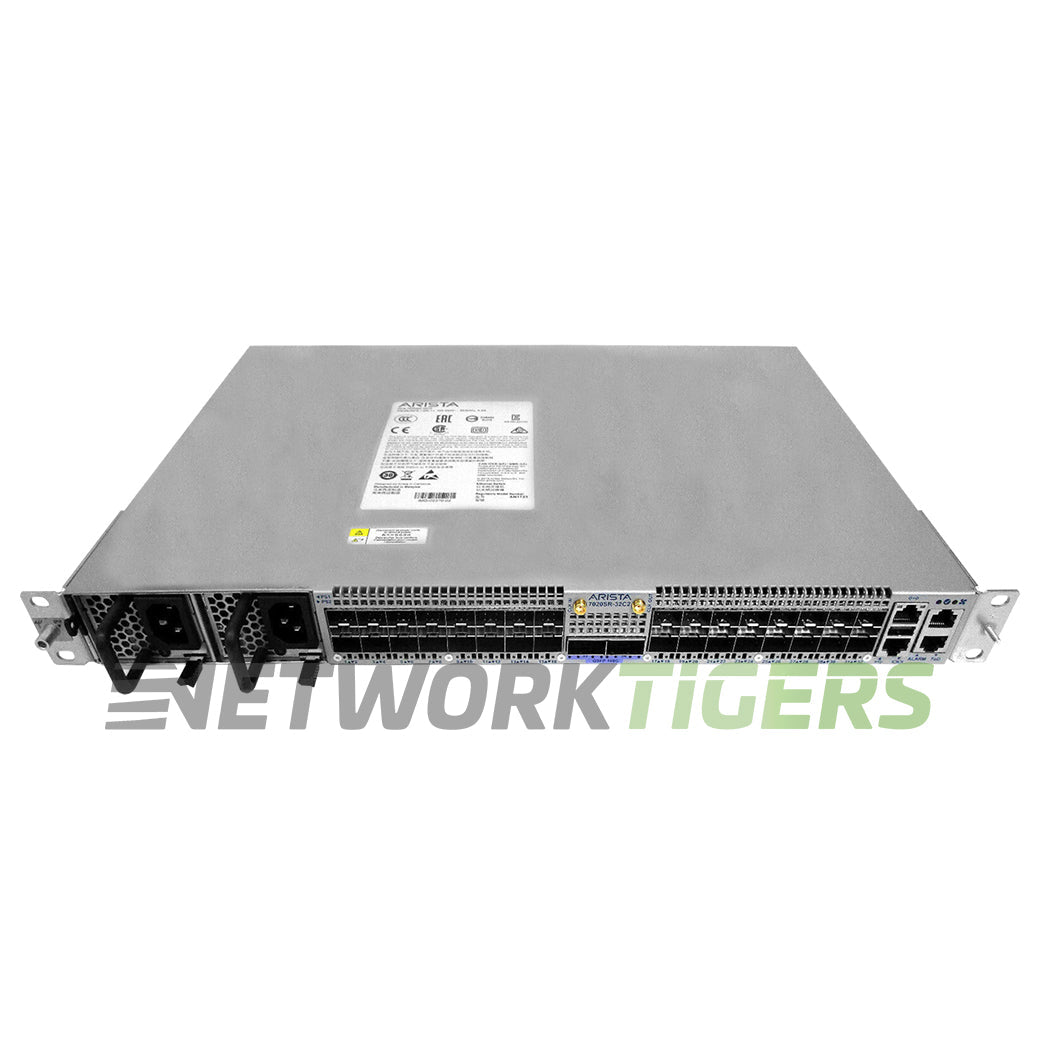NEW Arista DCS-7020SR-32C2-F 32x 10GB SFP+ 2x 100GB QSFP F-B Airflow Switch