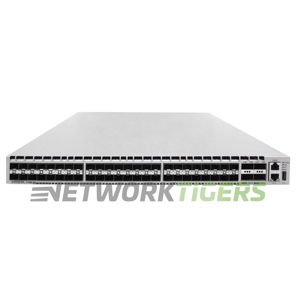 NEW Arista DCS-7150S-64-CL-R 48x 10GB SFP+ 4x 40GB QSFP+ B-F Air (HPC) Switch