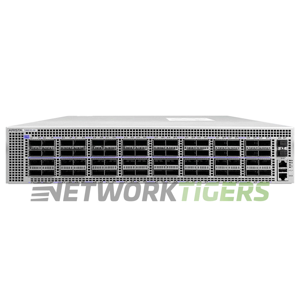 Arista DCS-7260CX3-64-R 64x 100GB QSFP28 2x 10GB SFP+ B-F Airflow Switch