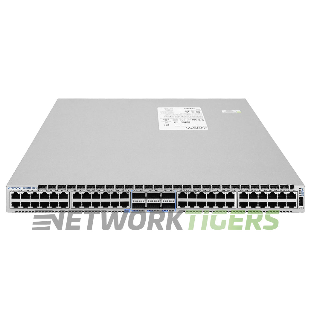 Arista DCS-7280TR-48C6-F 48x 10GB Copper 6x 100GB QSFP28 F-B Airflow Switch