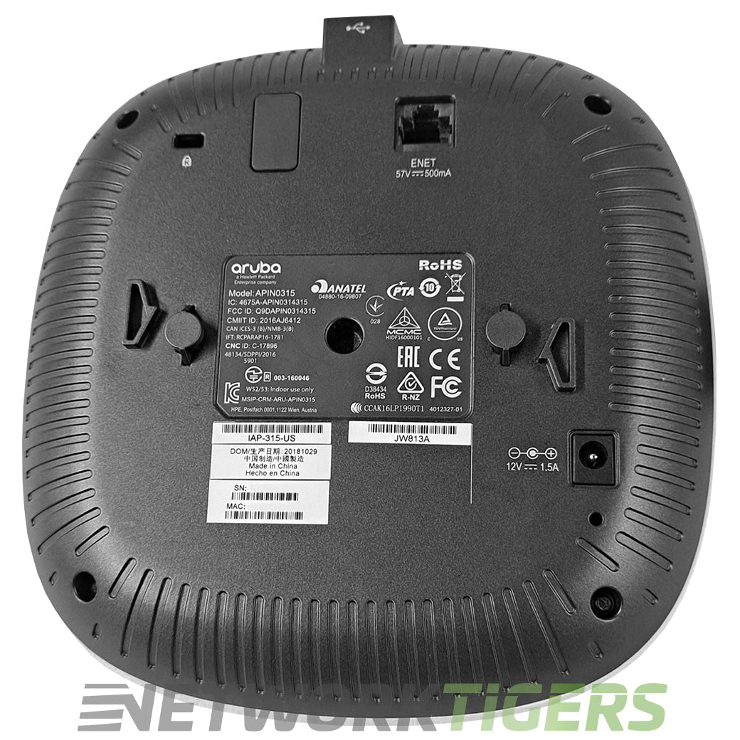 HPE Aruba IAP-315 JW813A (US) Instant Wi-Fi 5 802.11ac Internal Ant Wireless AP