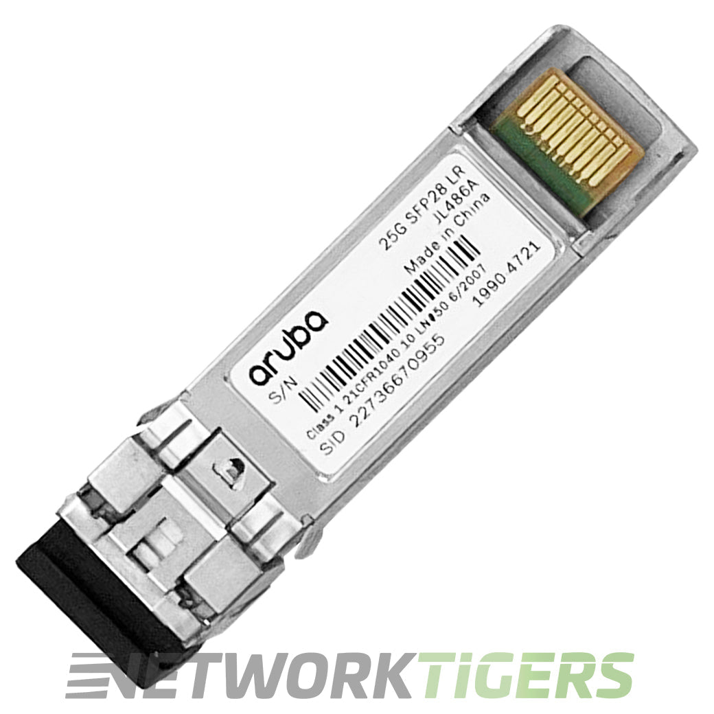 HPE Aruba JL486A 25GB BASE-LR LC Long Reach SMF SFP28 SFP28 Transceiver