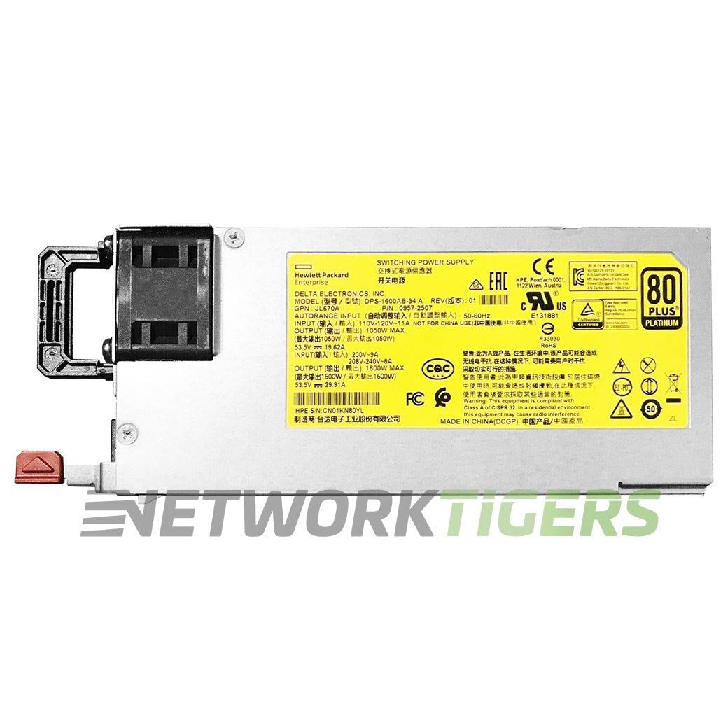 NEW HPE Aruba JL670A X372 Series 1600W AC Switch Power Supply