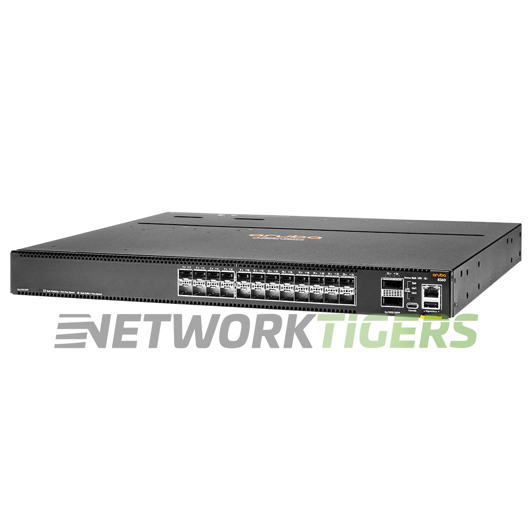 NEW HPE Aruba JL711A CX 8360 Series 8360-24XF2C Back-to-Front Air Switch Bundle