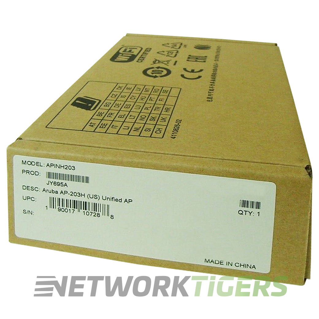 NEW HPE Aruba AP-203H JY695A (US) Wi-Fi 5 802.11ac Internal Ant Hospitality WAP