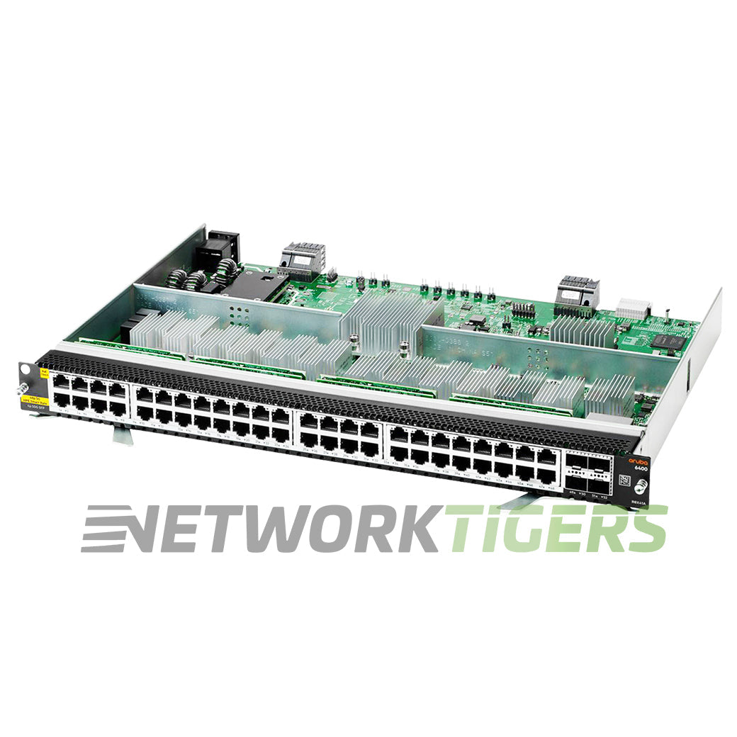 NEW HPE Aruba R0X41A CX 6400 48x 5GB PoE RJ45 4x 1GB SFP56 Switch Line Card