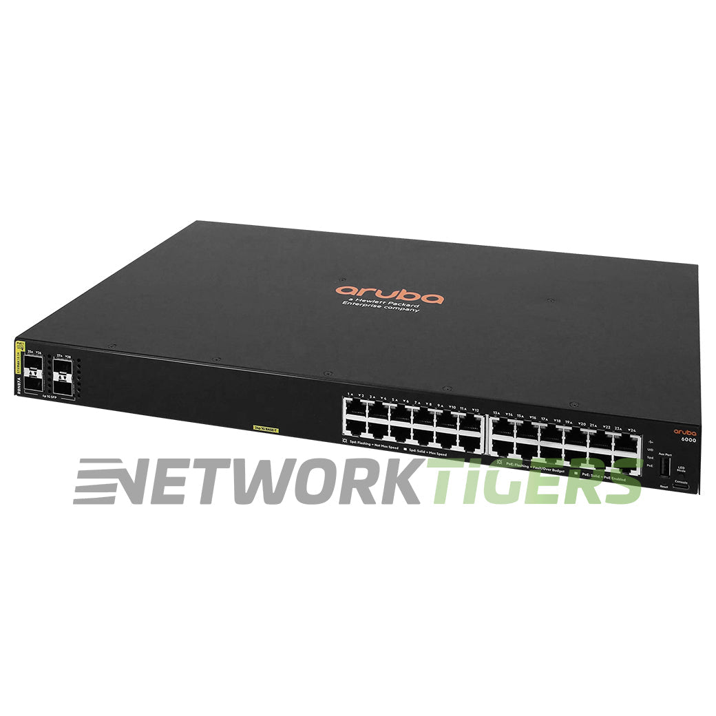 HPE Aruba R8N87A CX 6000 Series 24x 1GB PoE RJ45 4x 1GB SFP Switch