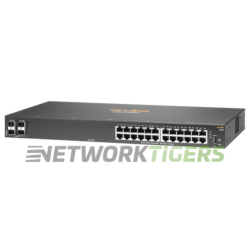 NEW HPE Aruba R8N88A CX 6000 Series 24x 1GB RJ45 4x 1GB SFP Switch