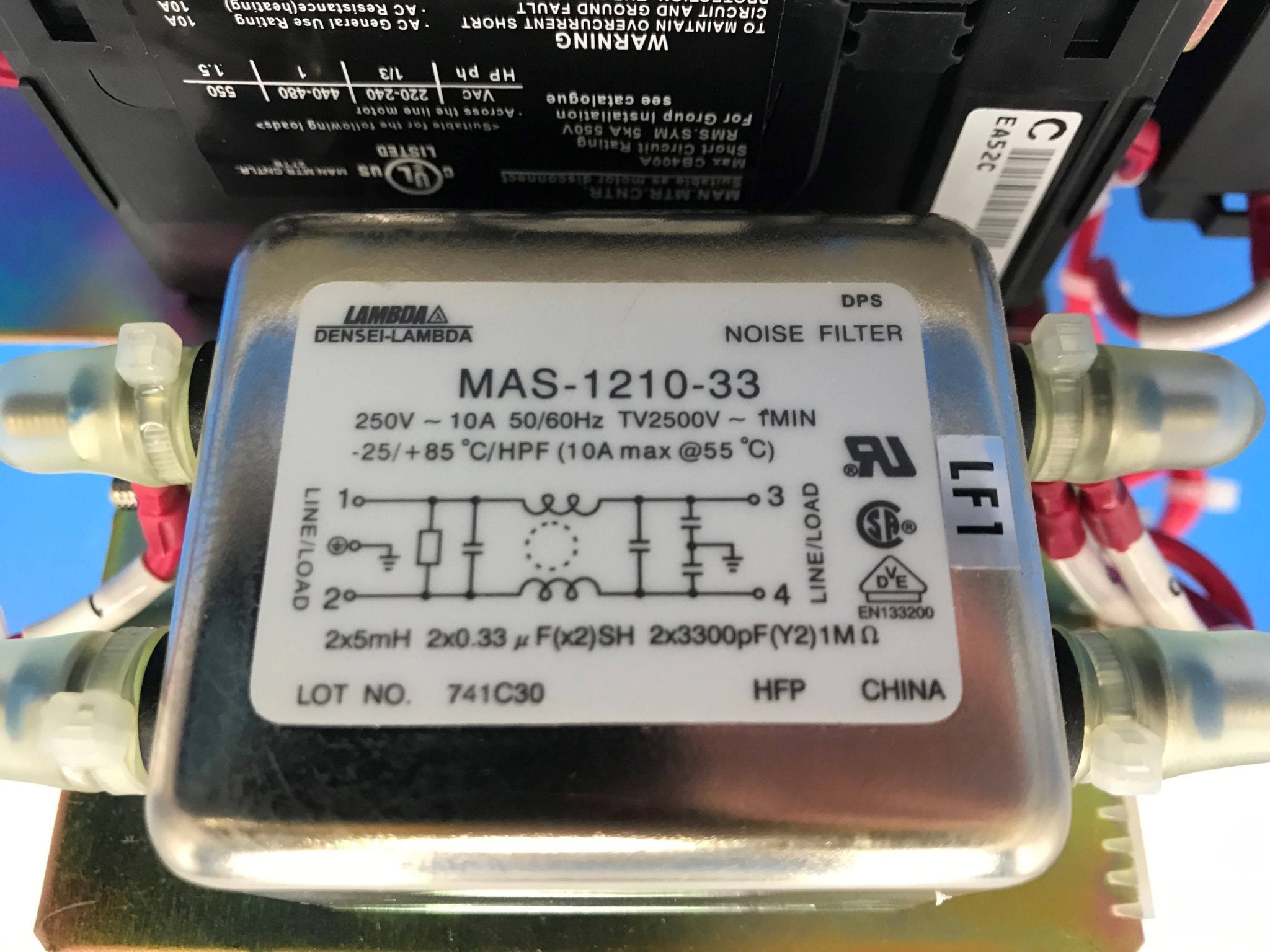 Auto Breaker/Noise Filter (EA52C /503-66060/016M16210/MAS-1210-33)Fuji/Lambda