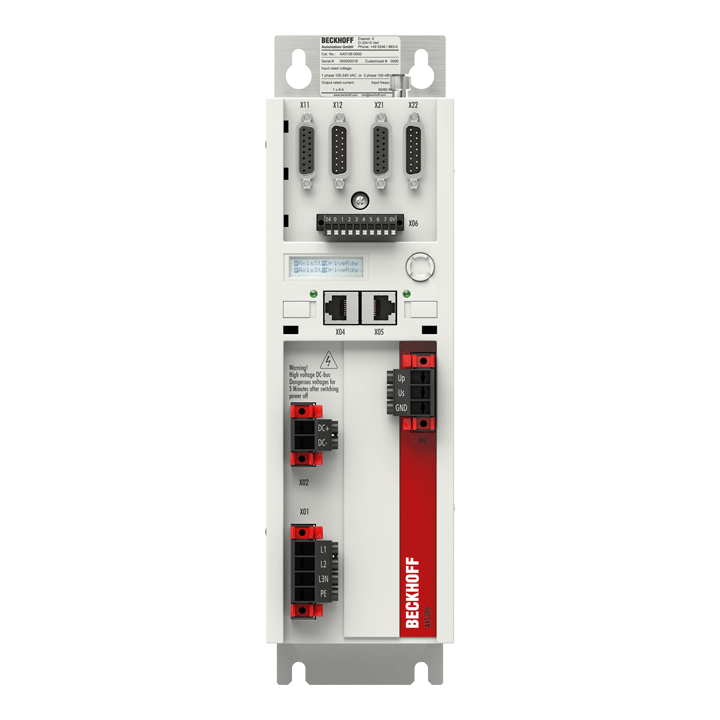AX5201-0000-0200 | Beckhoff 2-Axis Digital Compact Servo Drive 3×100–480 V AC 1.5 A EtherCAT OCT