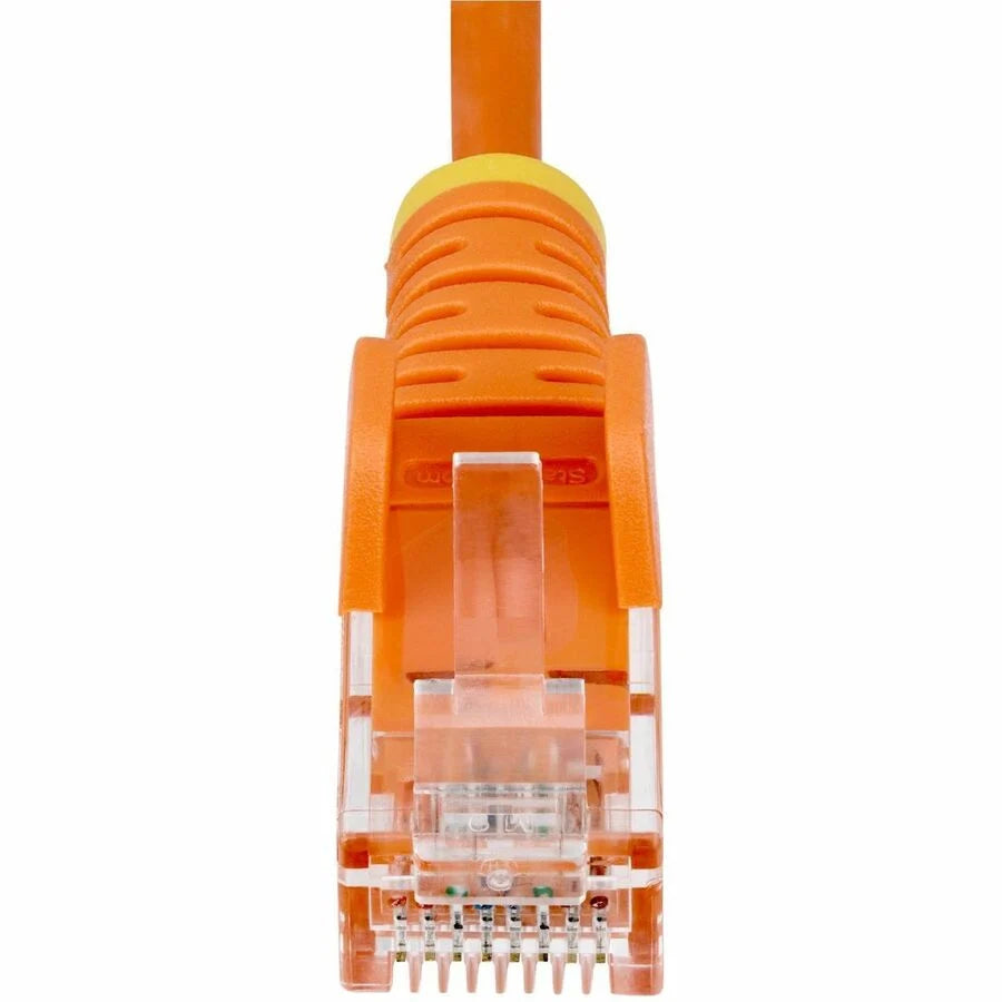 StarTech.com 5ft Orange Slim CAT6 Ethernet Cable, Slim Snagless RJ45, UTP, LSZH, 28AWG Bare Copper, Slim Network Patch Cord, Fluke Tested