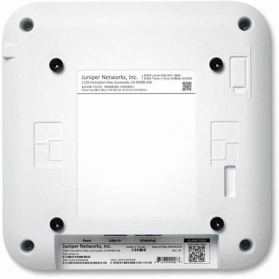 Mist AP24 Tri Band Wi-Fi 6E IEEE 802.11 a/b/g/n/ac/ax 4.08 Gbit/s Wireless Access Point - Indoor
