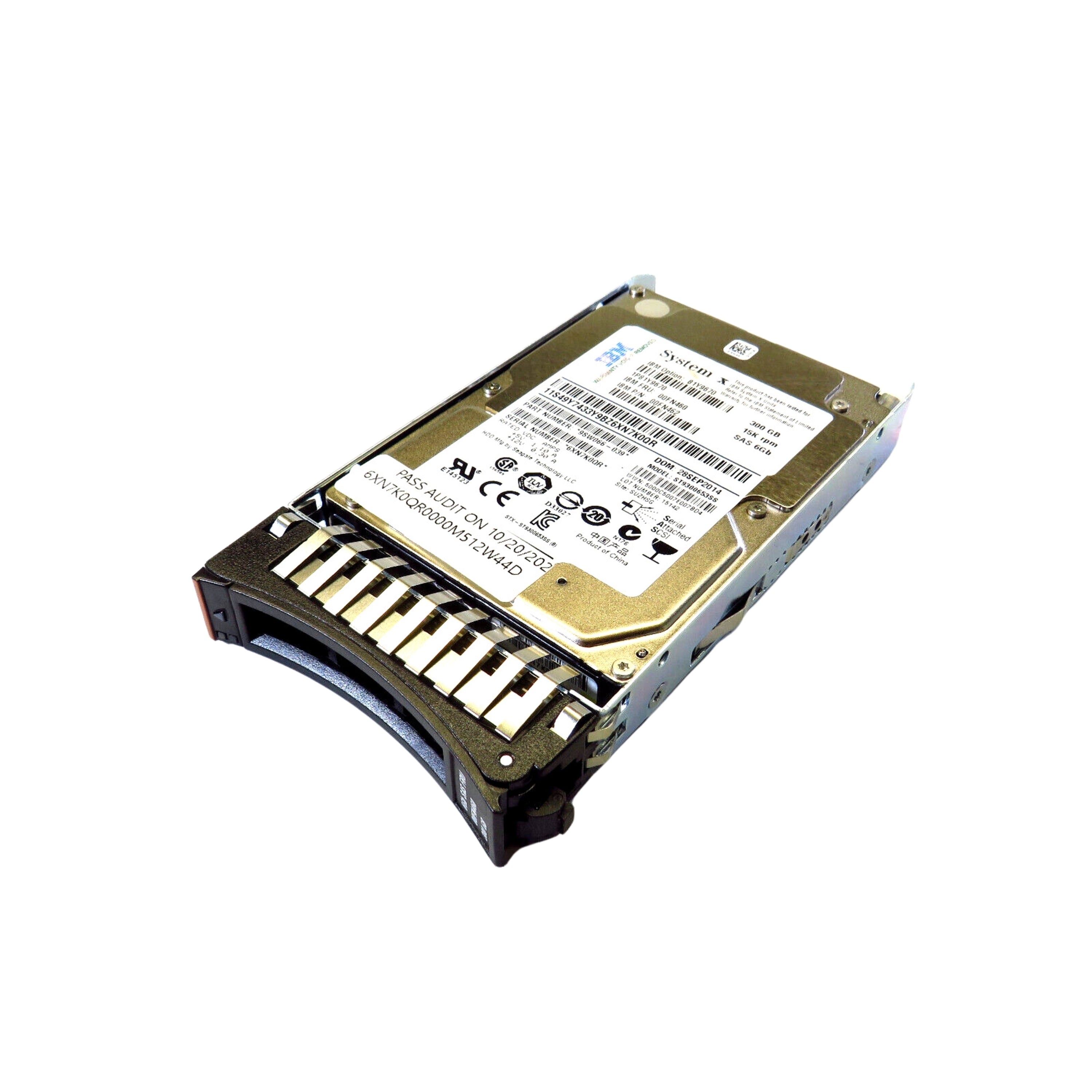 IBM 00FN460 2.5" 300GB 15000RPM SAS 6Gb/s Hard Disk Drive (HDD), Silver (Refurbished)