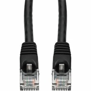 AddOn 1ft Black CAT 6 PVC Ethernet Cable Snagless Bubble Boot RJ-45 M/M