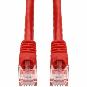 AddOn 10ft Red CAT 6 PVC Ethernet Cable Snagless Bubble Boot RJ-45 M/M