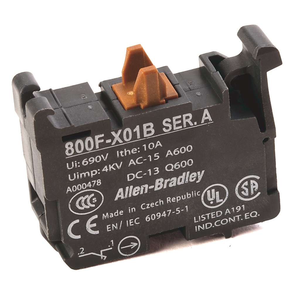 800F-X01B | Allen-Bradley 22 mm Screw Contact Block