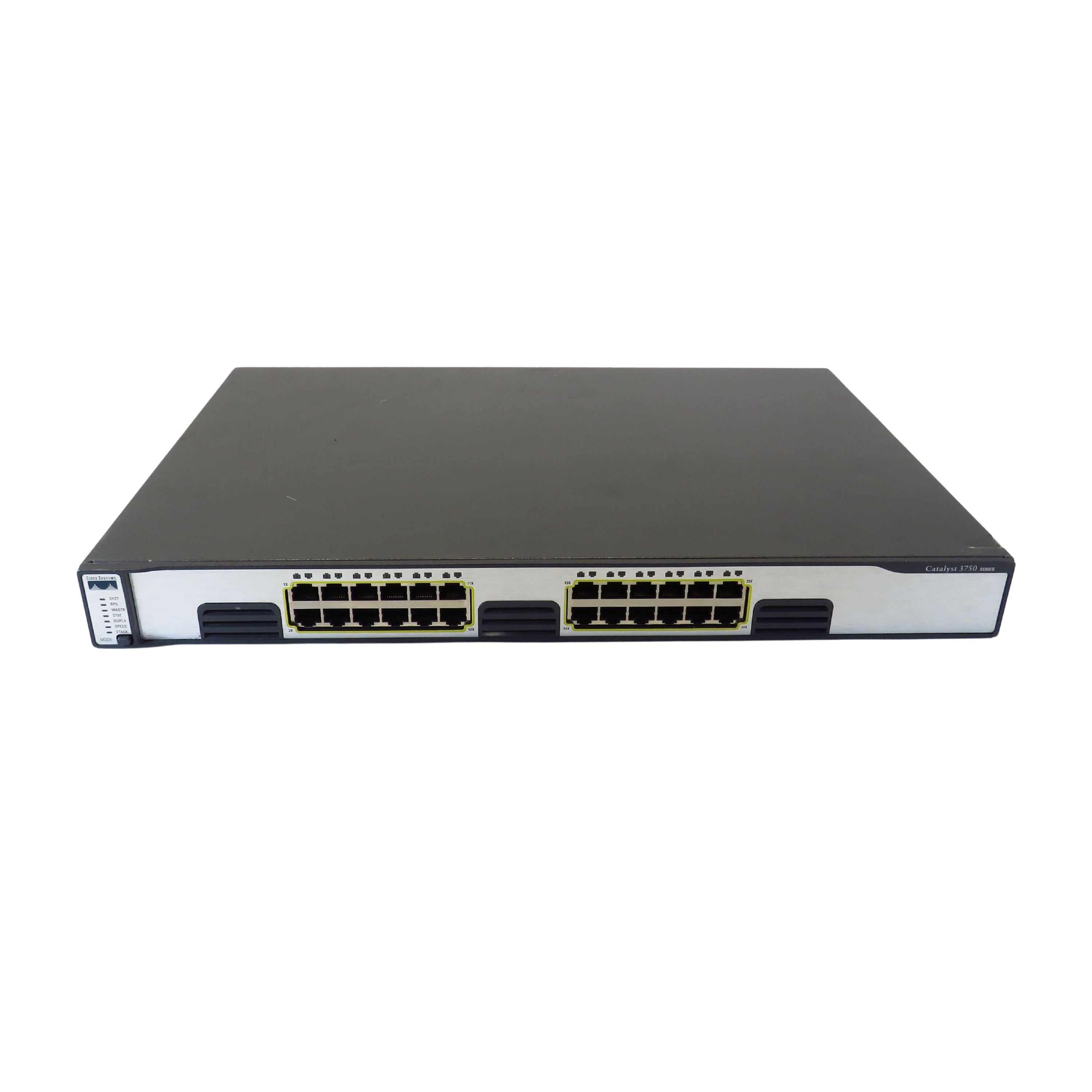 Cisco WS-C3750G-24T-S Catalyst 3750 24 Port Gigabit Ethernet Switch (Refurbished)
