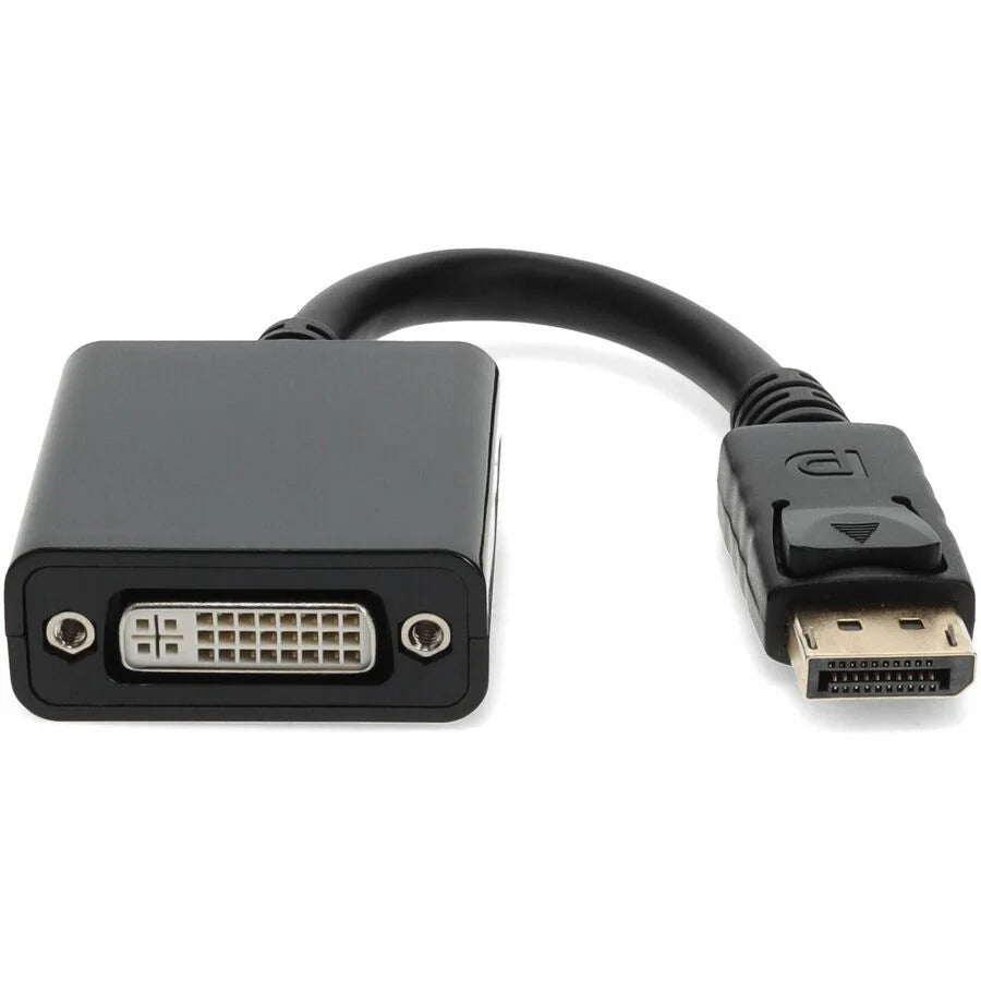 AddOn Lenovo&reg; 45J7915 Compatible DisplayPort 1.2 Male to DVI-I (29 pin) Female Black Adapter Which Requires DP++ For Resolution Up to 2560x1600 (WQXGA)