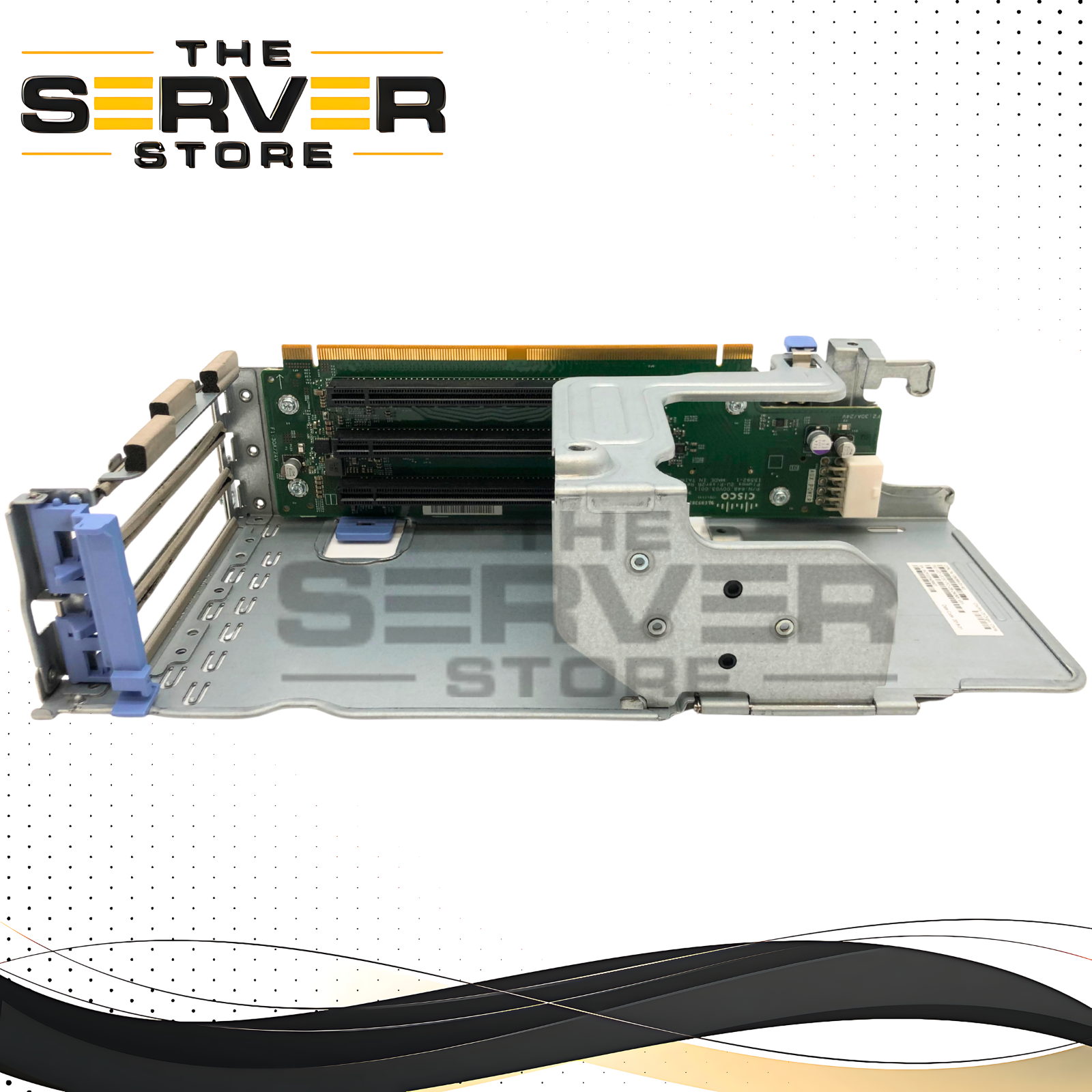 Cisco UCS C240 M5 Server Riser 2B Assembly with 3x PCIe Slots (2x8, 1x16) for GPU & Rear NVMe Support. P/N: 74-106069-01, 648.00V03.0011, 2U-Riser2B, 15592-1, UCSC-PCI-2B-240M5.