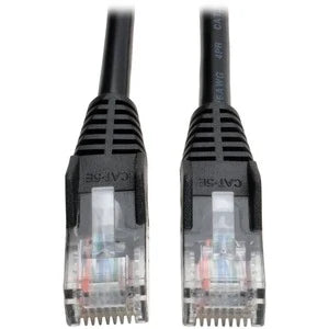 Eaton Tripp Lite Series Cat5e 350 MHz Snagless Molded (UTP) Ethernet Cable (RJ45 M/M), PoE - Black, 7 ft. (2.13 m)