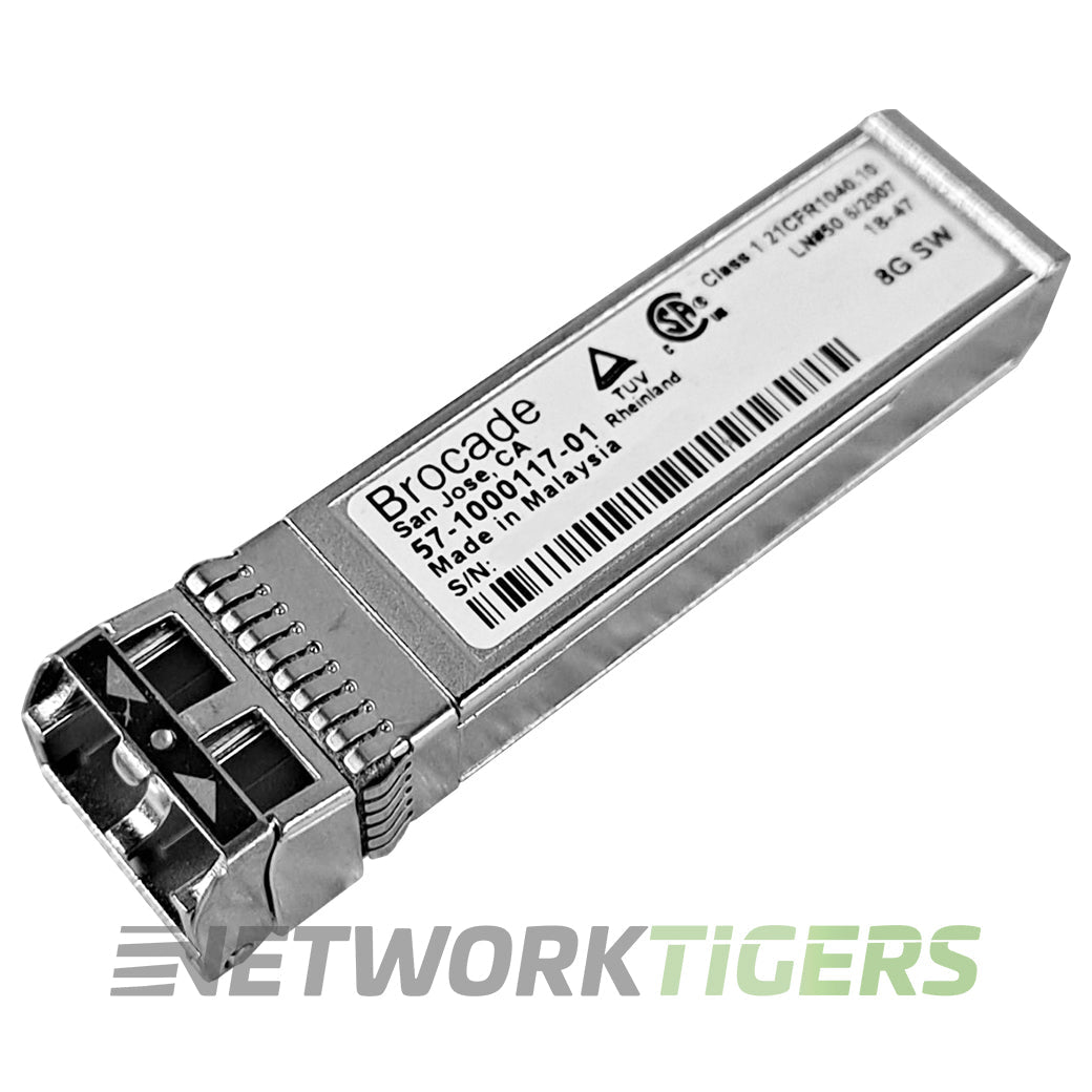 NEW Brocade 57-1000117-01 XBR-000163 8GB Fibre Channel SW SFP+ Transceiver