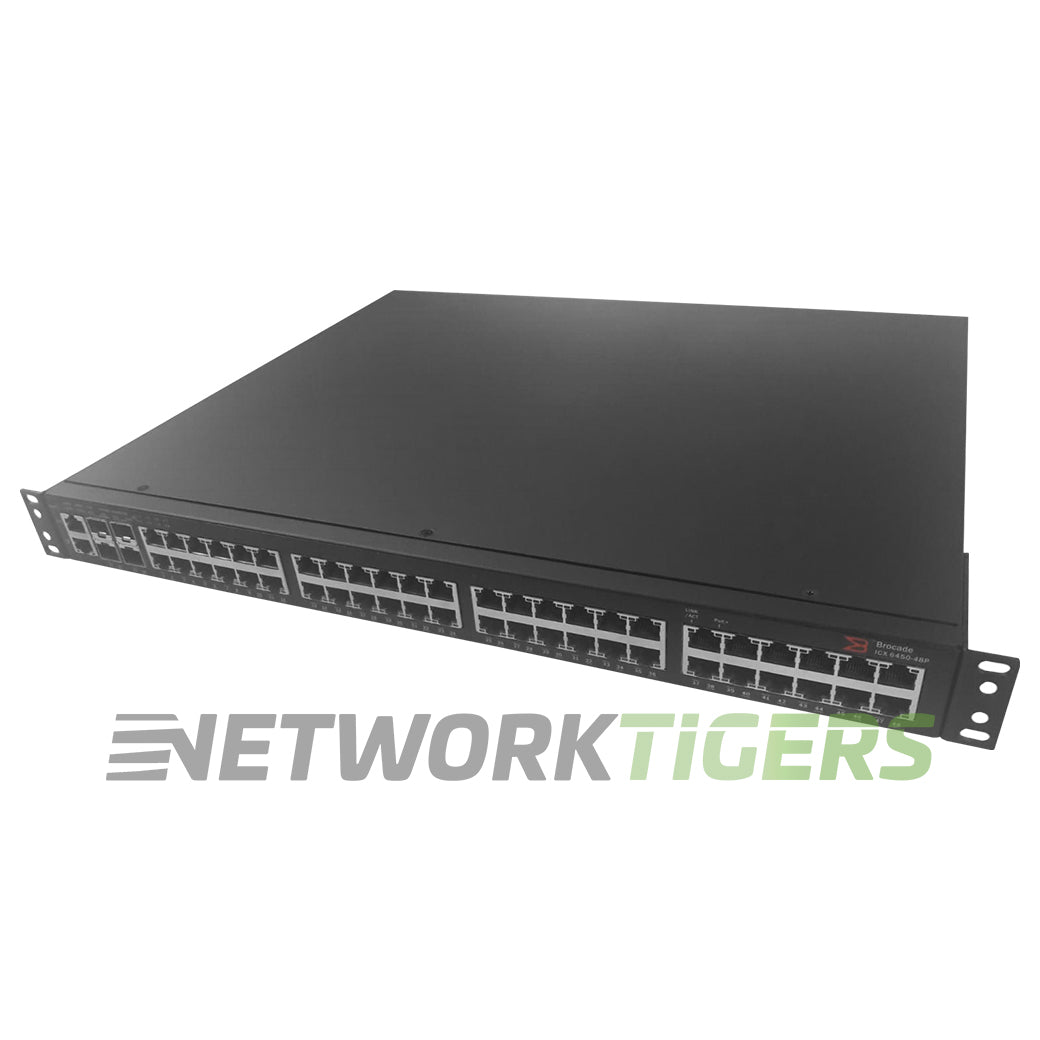 NEW Ruckus Brocade ICX6450-48P 48x 1GB PoE+ RJ45 2x 1G SFP 2x 10GB SFP+ Switch