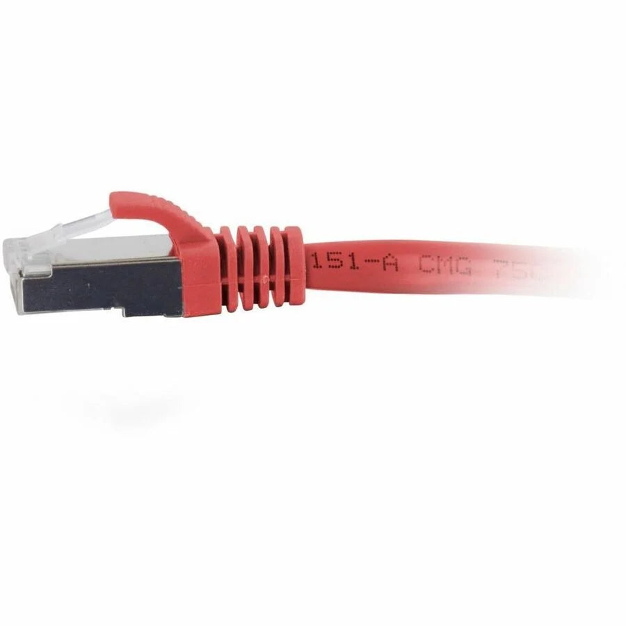 C2G 15ft (4.6m) Cat6a Snagless Shielded (STP) Ethernet Network Patch Cable - Red