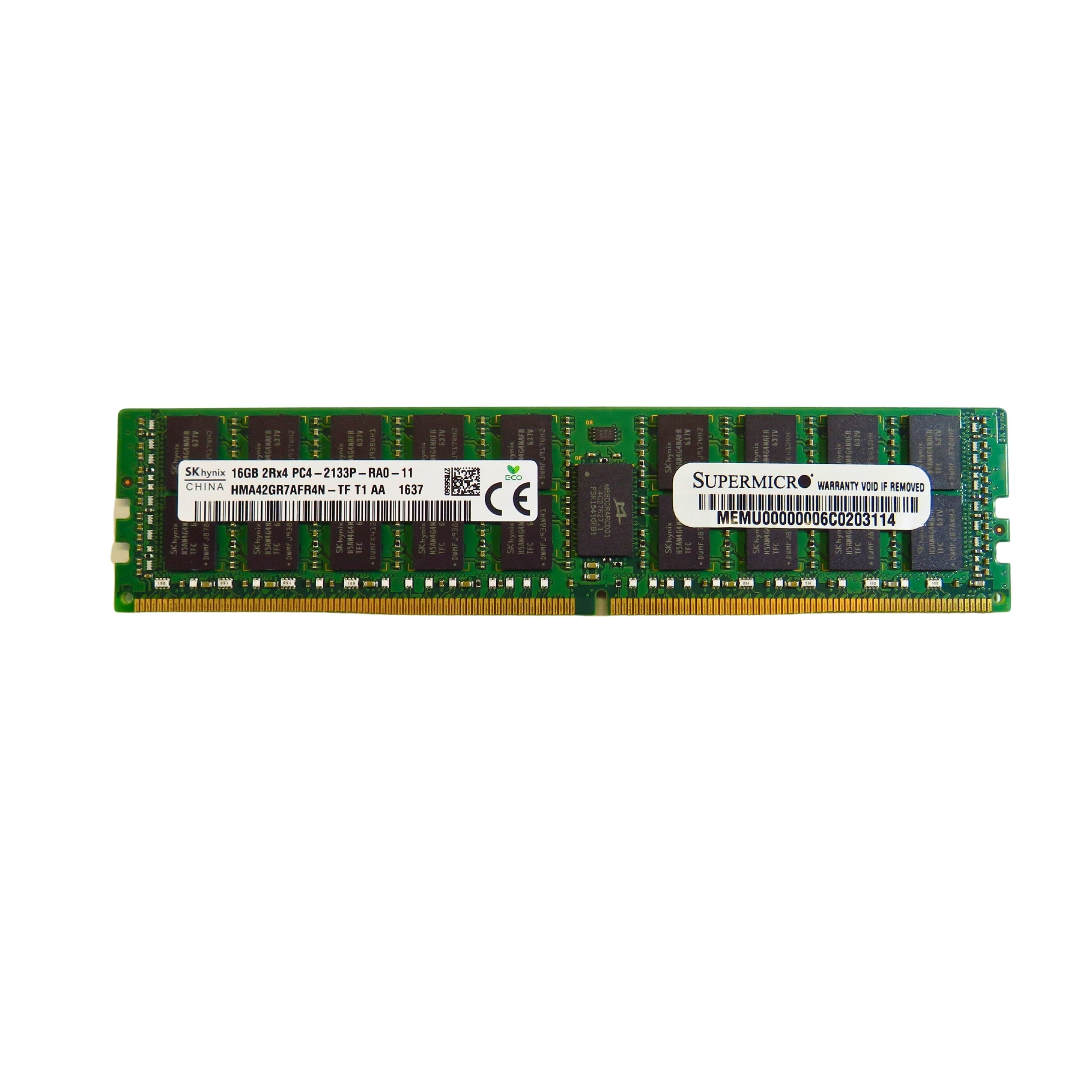 Supermicro MEM-DR416L-HL02-ER21 16GB DDR4 2133MHz PC4-17000 Server Memory (Refurbished)