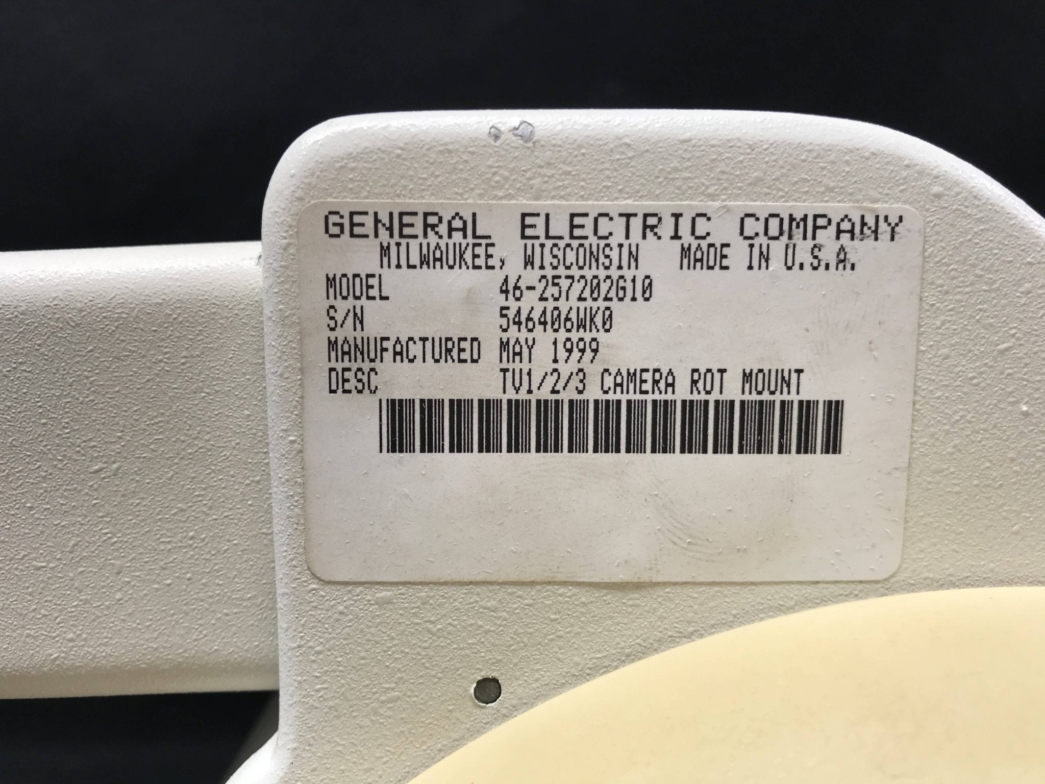 CAMERA TV 1/2/3 ROT MOUNT (46-257202G10) GE