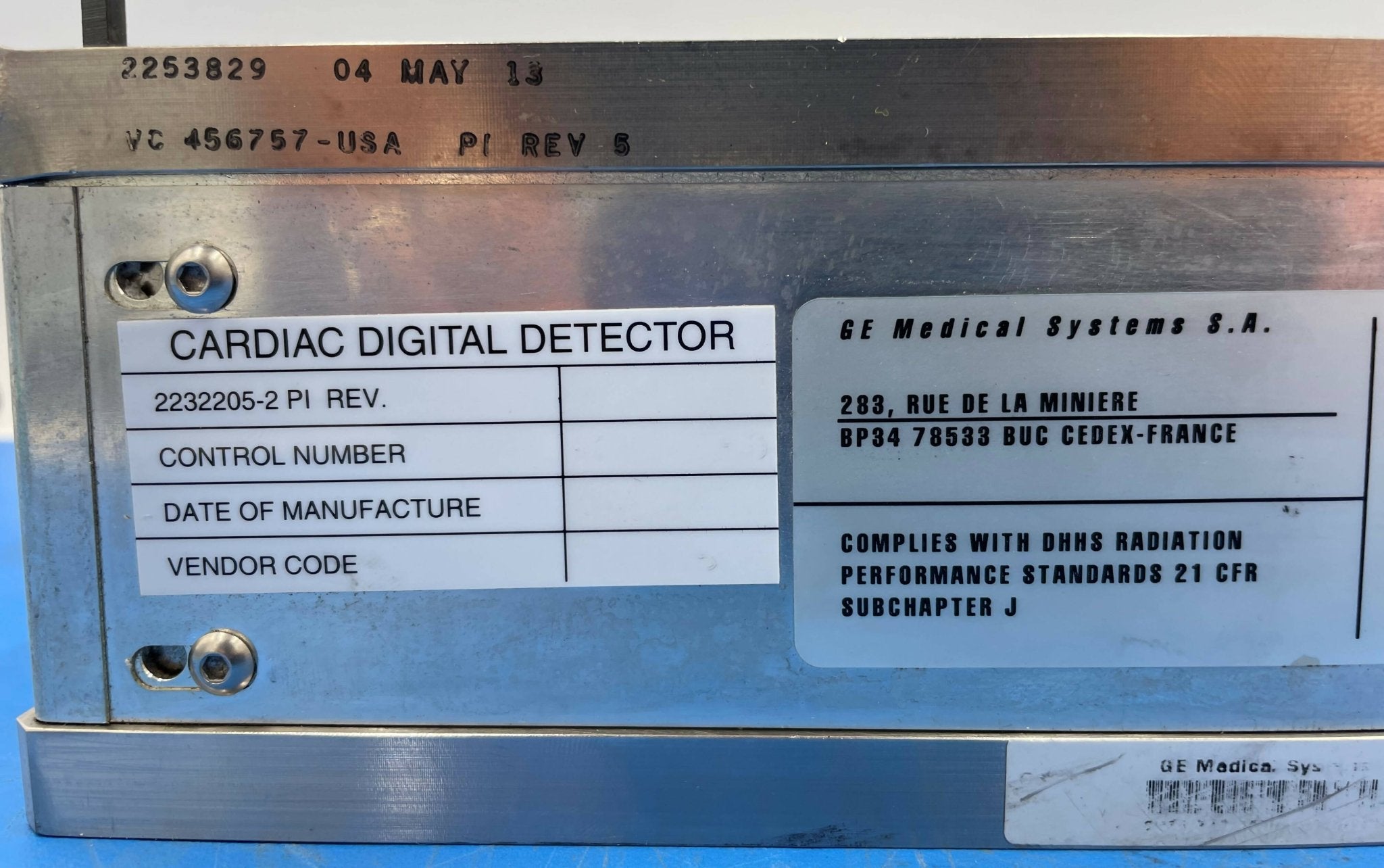 CARDIAC DIGITAL DETECTOR (2232205-2/2270465) GE