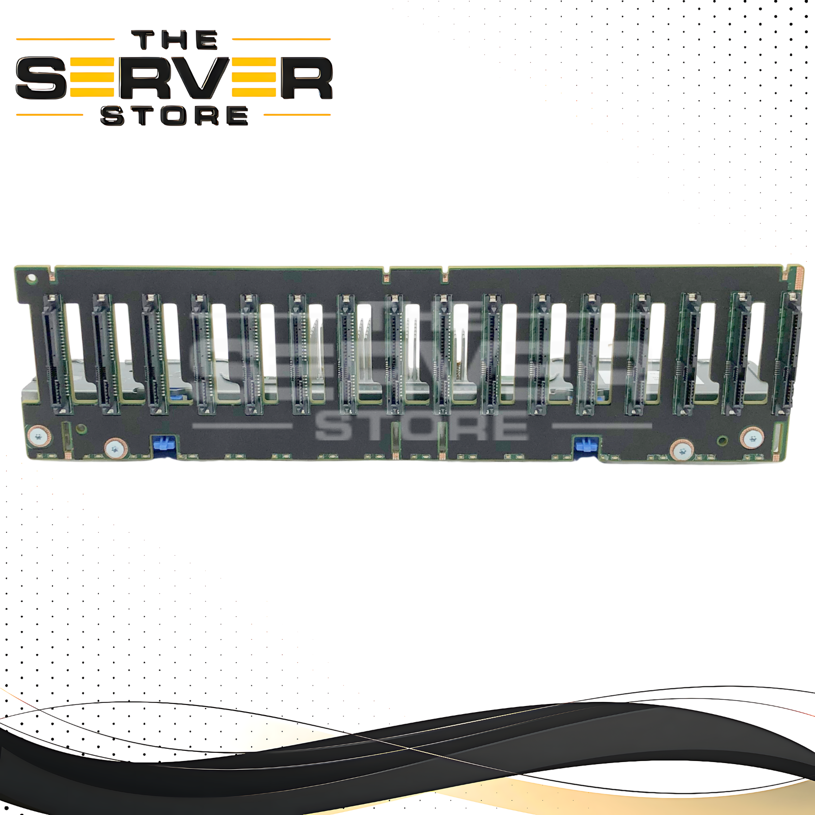 Dell PowerEdge R740 16-bay x 2.5" 12Gb/s SAS/SATA Backplane, 2x SFF-8643 Connectors, With Metal Cage (4-in-1). P/N: HMJG5, 0HMJG5.
