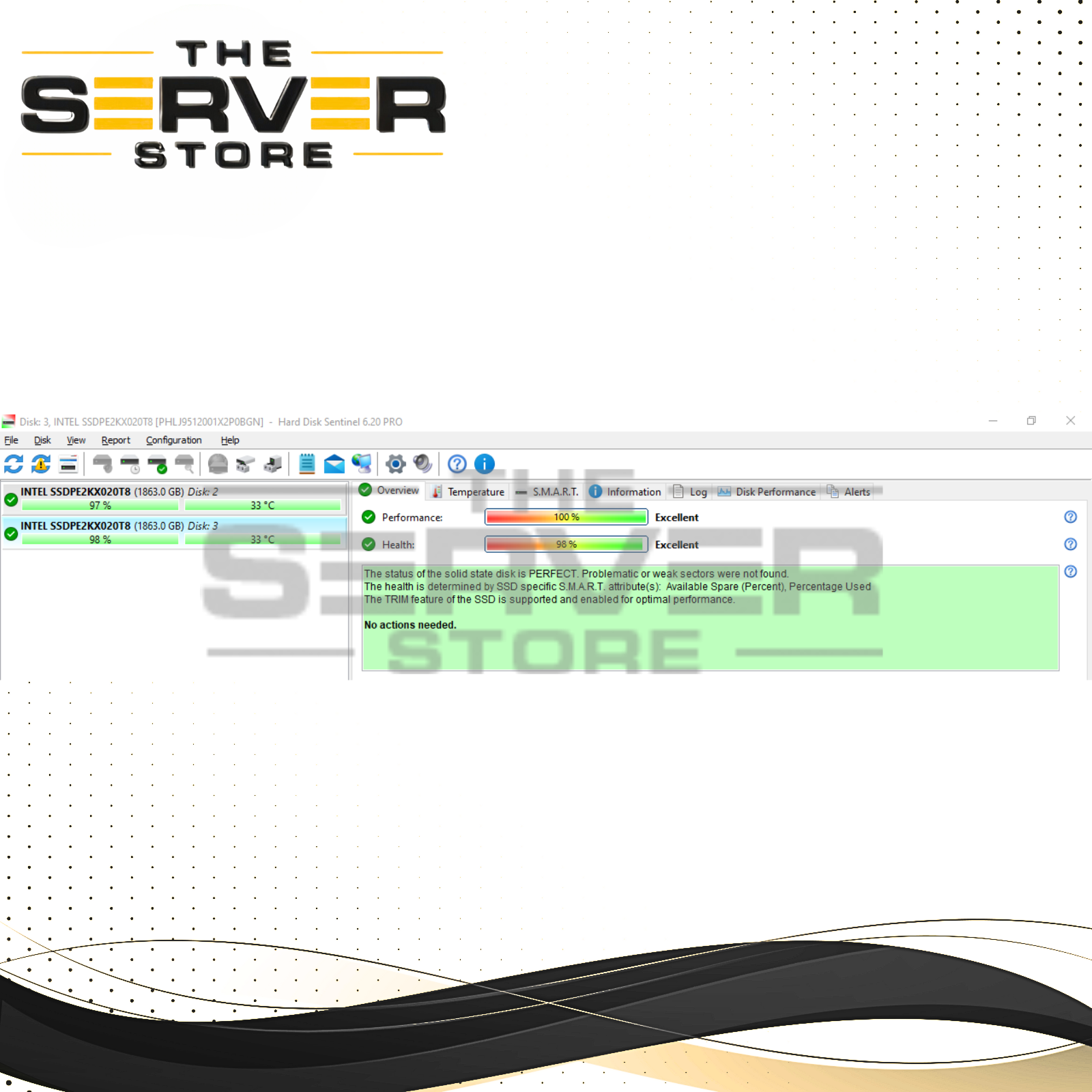 Dell 2TB NVMe x4 U.2 PCIe 3.0 2.5" SSD Intel DC P4510 SSDPE2KX020T8 0D4CC6 D4CC6