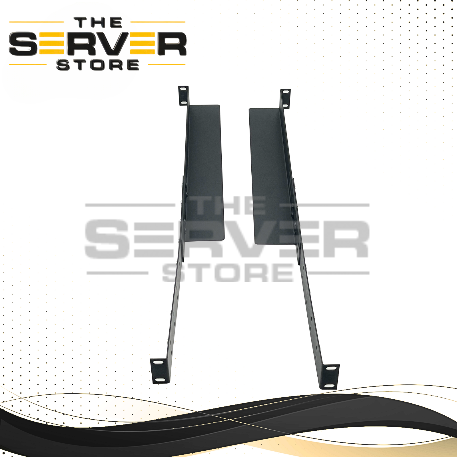 Gruber Rack Mount Adjustable Rails Black (19"x 23"x 30") 34-102100