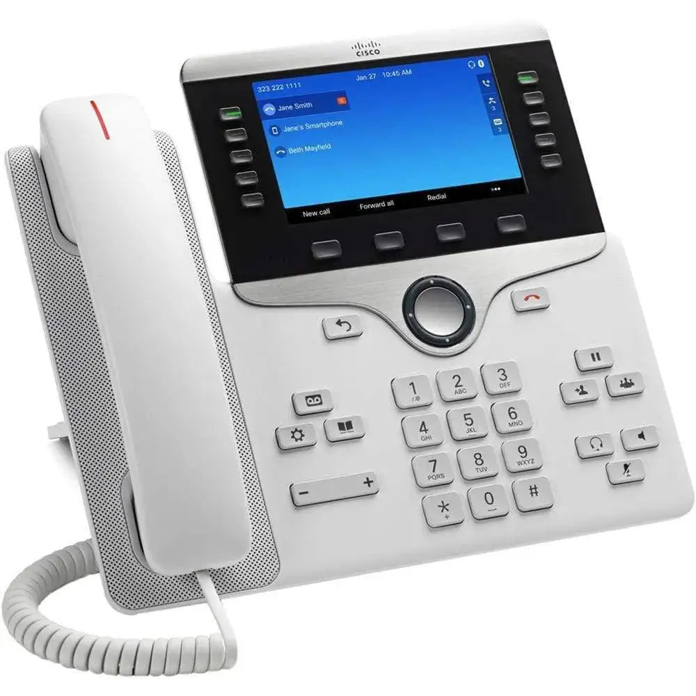 Cisco 8851 White IP Phone 5-Line Gigabit Color Display CP-8851-W-K9 - Refurbished