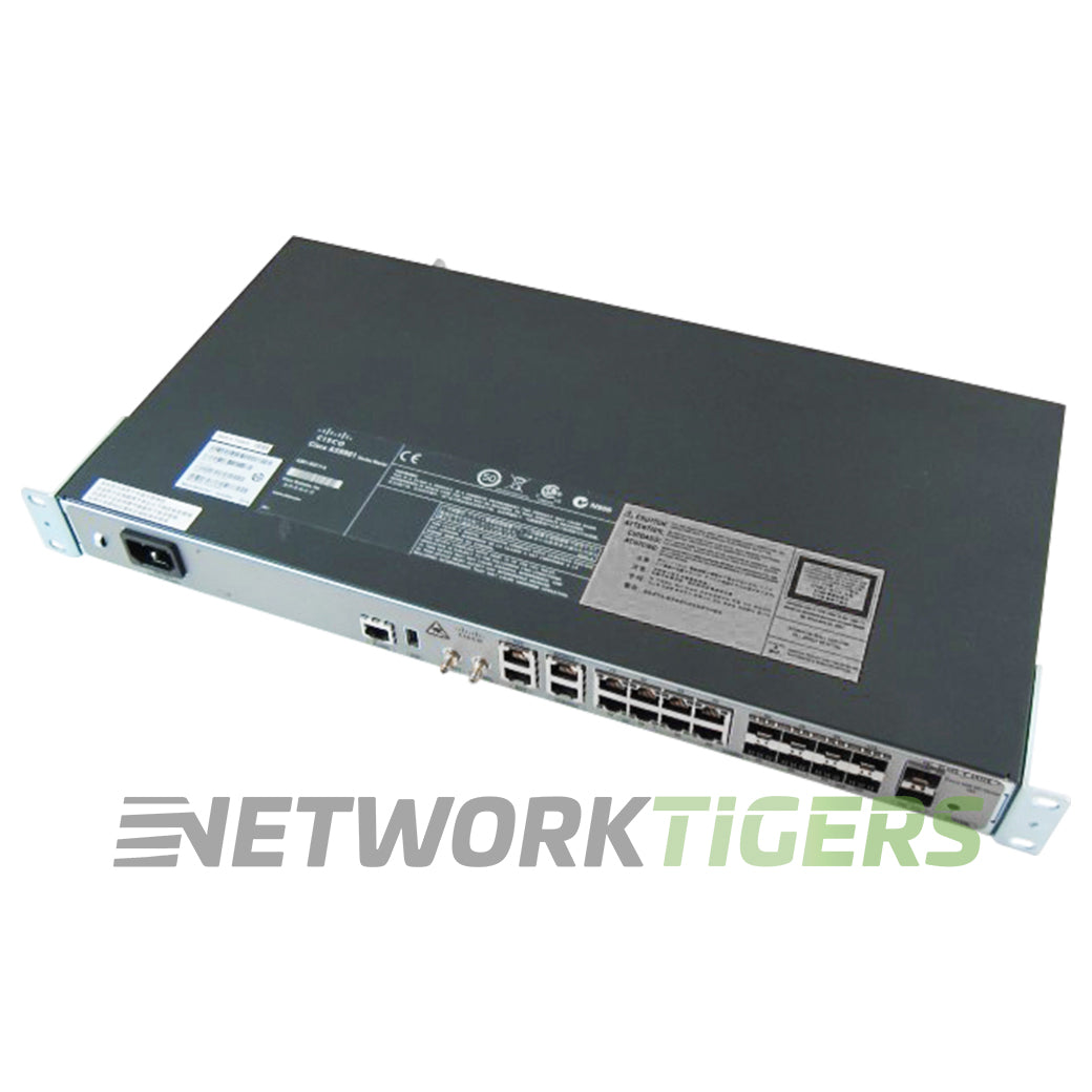 Cisco A901-6CZ-F-A ASR 901 8x 1GB RJ45 8x 1GB SFP 2x 10GB SFP+ Router Chassis