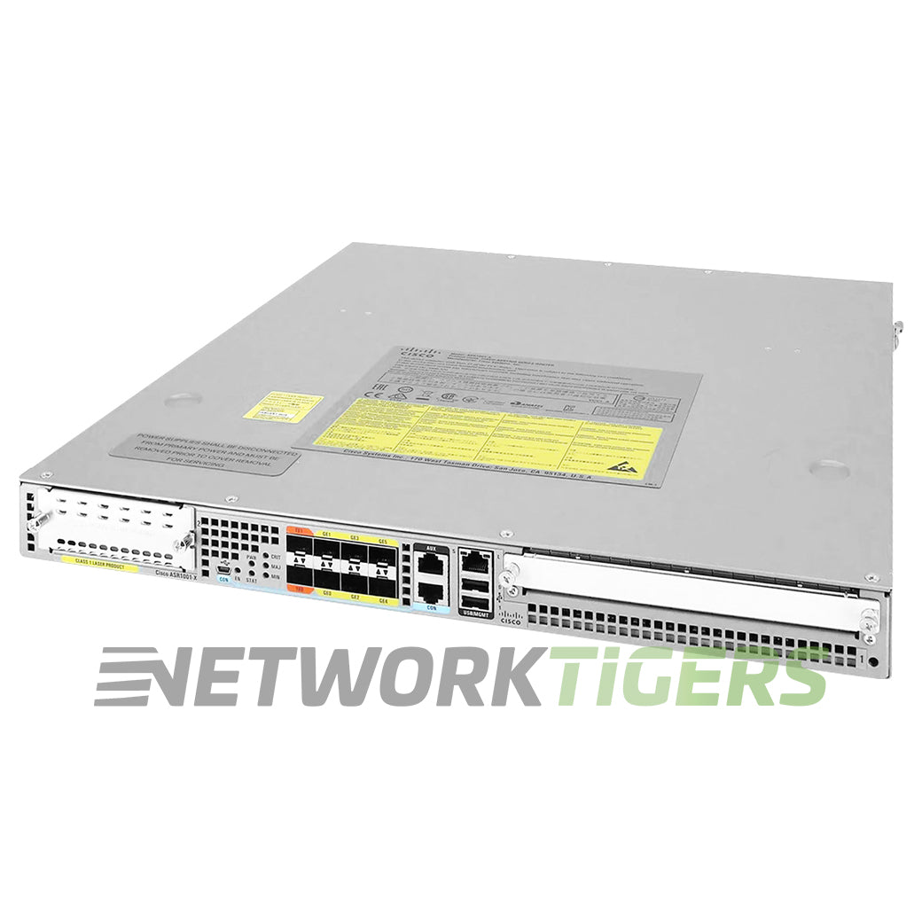 Cisco ASR1001X-5G-K9 6x 1GB SFP 2x 10GB SFP+ 1x NIM 1x SPA Router