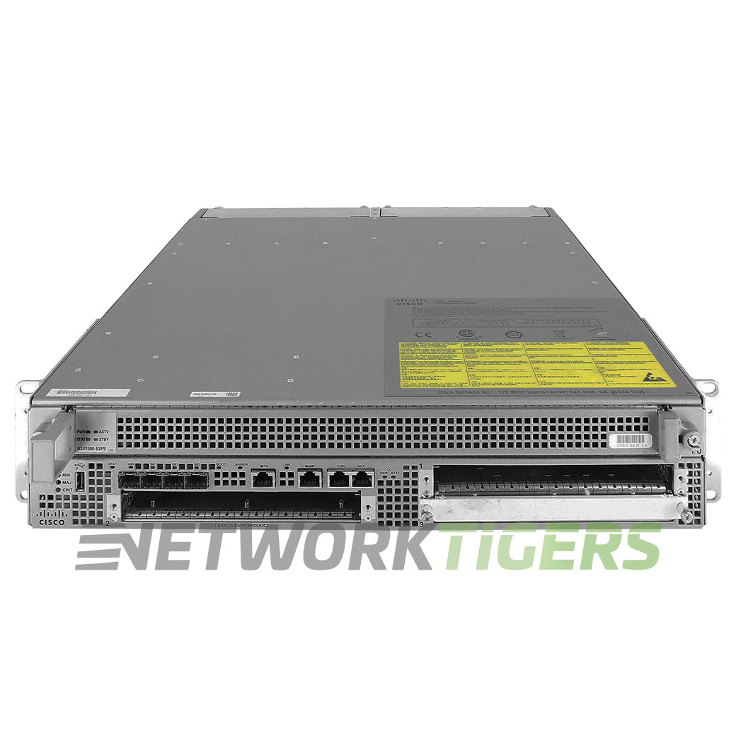 Cisco ASR1002-10G-SEC/K9 ASR 1000 4x 1GB SFP 3x Open SPA Slot Router w/ ESP10
