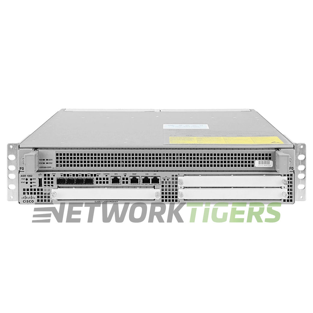 NEW Cisco ASR1002-5G/K9 4x 1GB SFP 3x Open SPA Slot Router w/ ESP5