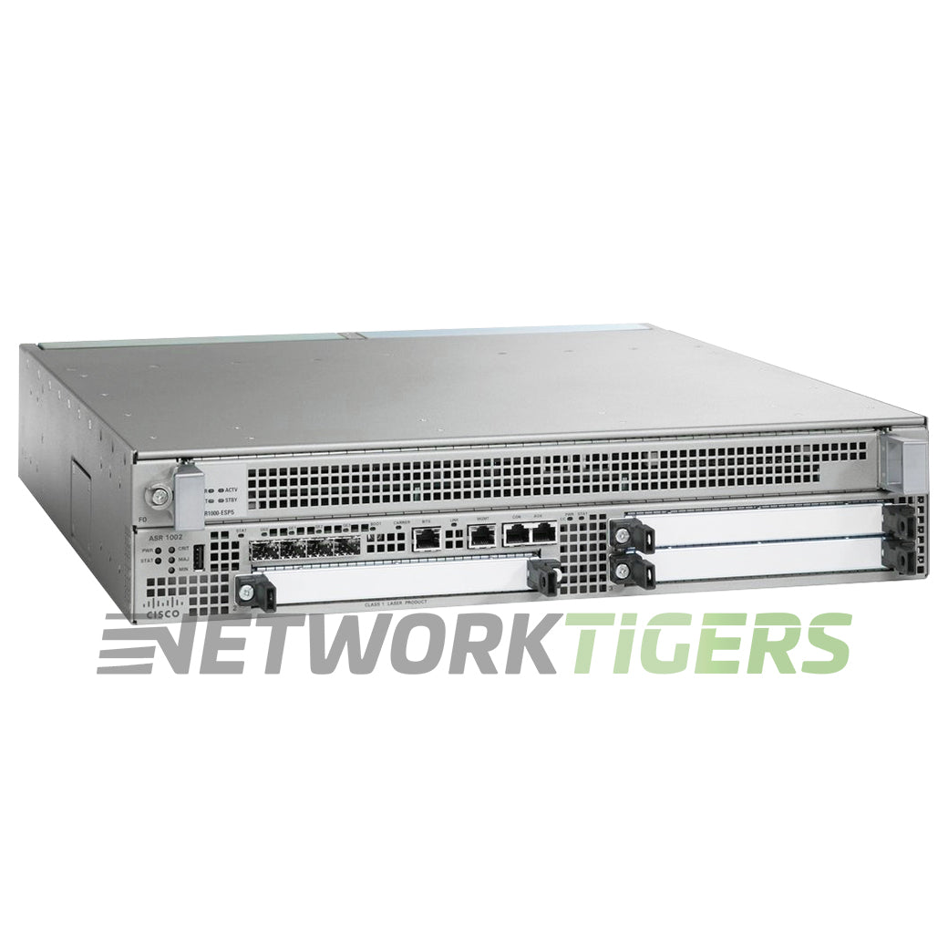 NEW Cisco ASR1002-5G-SHA/K9 4x 1GB SFP 3x Open SPA Slot Router w/ ESP5