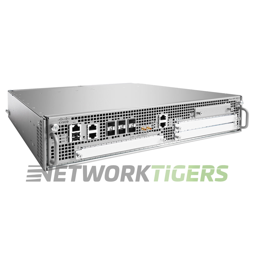 NEW Cisco ASR1002X-10G-SECK9 ASR 1000 Series 6x 1GB SFP 3x Open SPA Slot Router