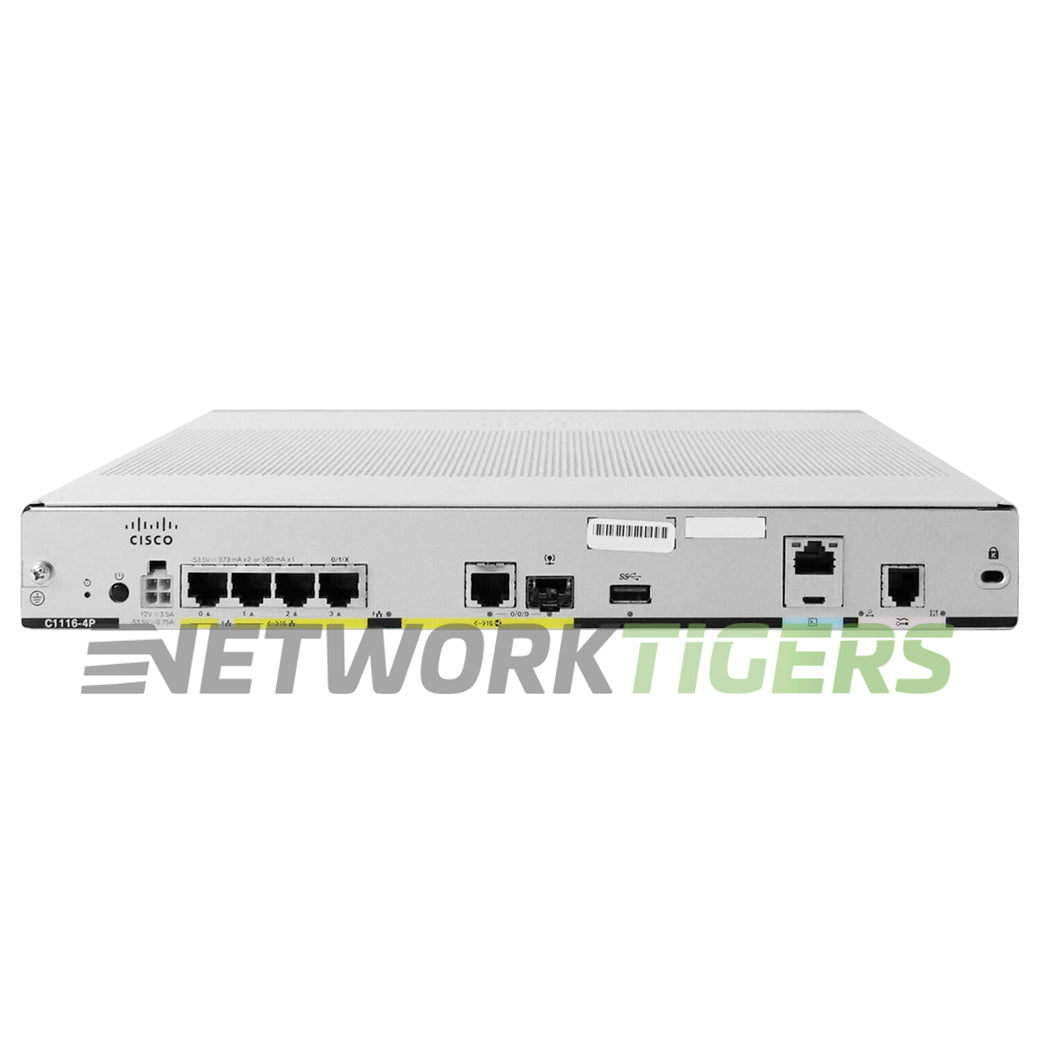 NEW Cisco C1116-4P ISR 1000 Series 1x 1GB Combo 1x VA-DSL 4x 1GB LAN Router