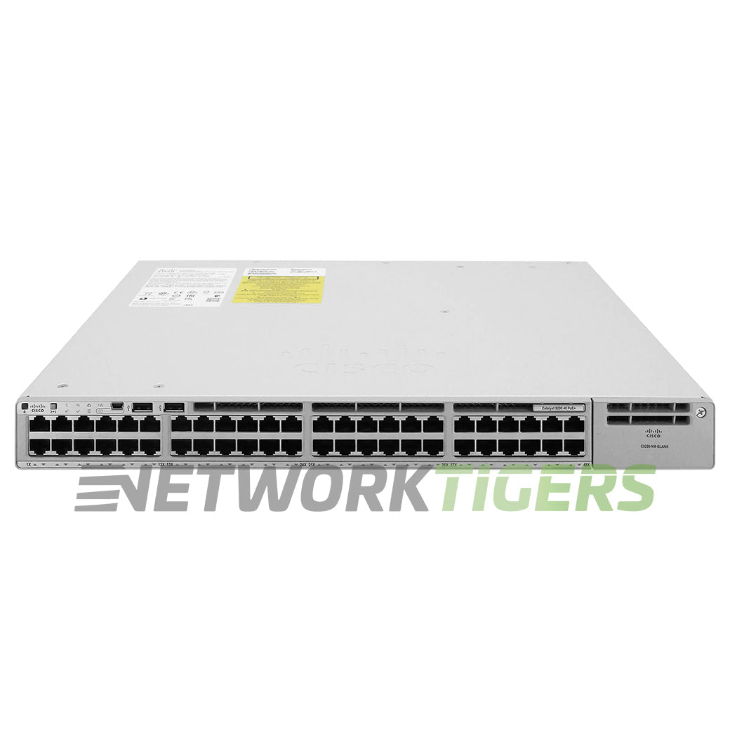 NEW Cisco C9200-48PXG-A 40x 1GB PoE+ RJ45 8x MultiGB PoE+ RJ45 1x ModSlot Switch