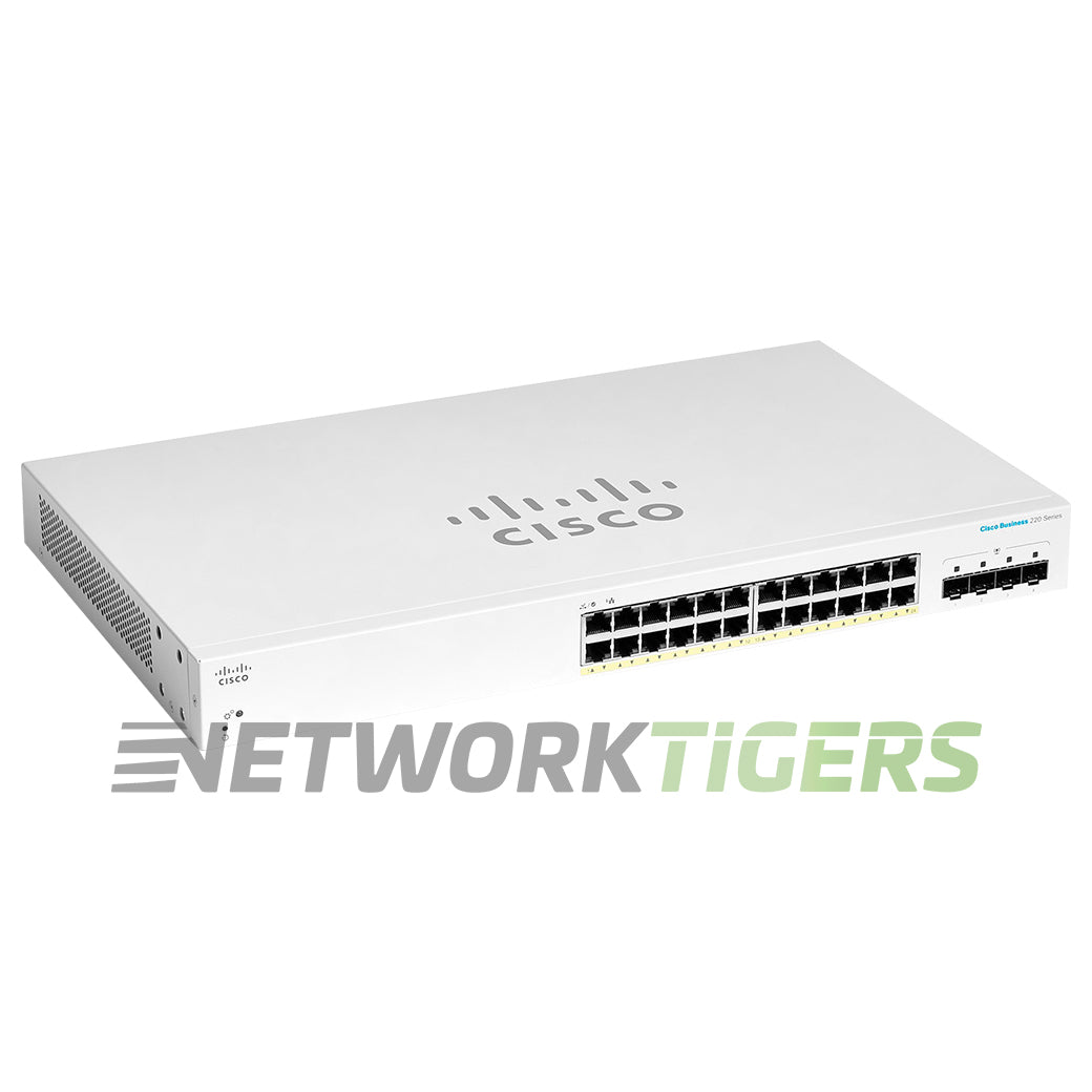NEW Cisco CBS220-24FP-4X-NA Business 220 Series 24x 1GB PoE+ RJ45 Switch