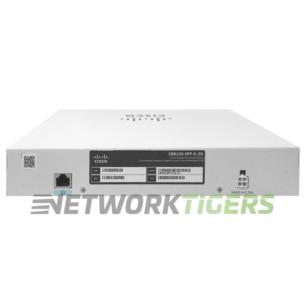 Cisco CBS220-8FP-E-2G-NA Business 220 Series 8x 1GB PoE+ RJ45 2x 1GB SFP Switch